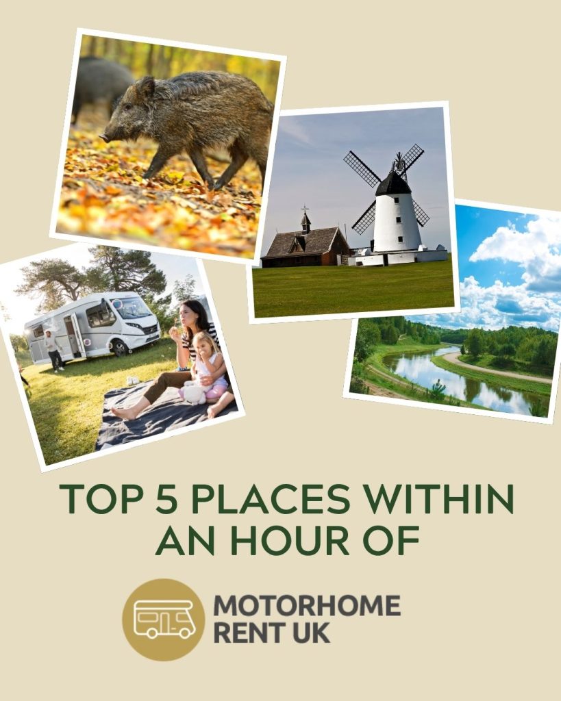 Top 5 Motorhome Destinations Within 1 Hour of Motorhome Rent UK
